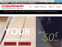 Tablet Screenshot of cosmaroma.com